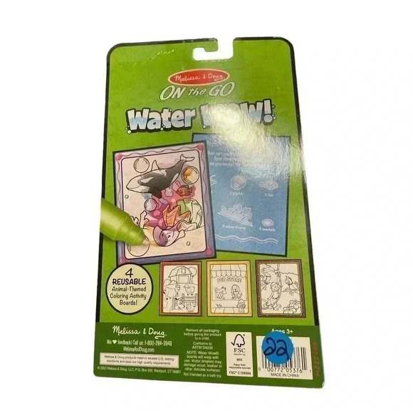 5376 - Water Wow! Animal Water-Reveal Pad, by Melissa & Doug - For Ages 3+ - Picture 2 of 2